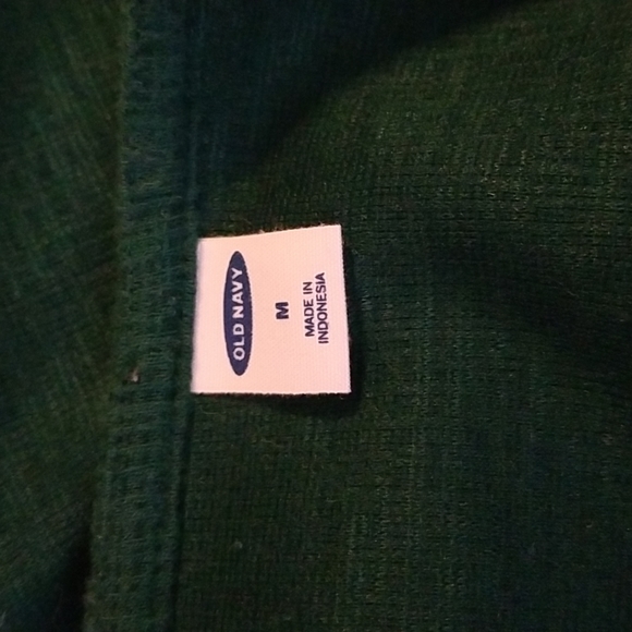 Old Navy emerald tie-front vneck top Sz M - Picture 3 of 4